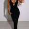 Sexy Deep V LowCut Cross Bandage Long Maxi Dress Women Sleeveless Backless Bodycon Elegant Club Par 6