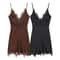 Women Lace Trim Cami Dress, Sleeveless Deep V Neck, Sexy Fashionable Chic Outfit for Stylish Women