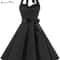 Women Polka Dot Print Summer Dress Sexy Retro White Halter Vintage Robe Femme Pin Up Rockabilly Par 3