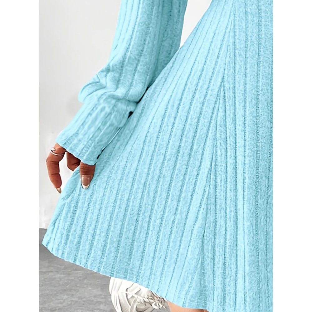 Womens Ribbed Knitted Vest Dress Short Sleeve Top Slim Fit TwoPiece Set For Fall And Winter 1