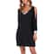 Women's Casual Fashion Deep V-Neck Sequin Splice Dress, Shoulder Bared, Pure Color, Cross-Border Style