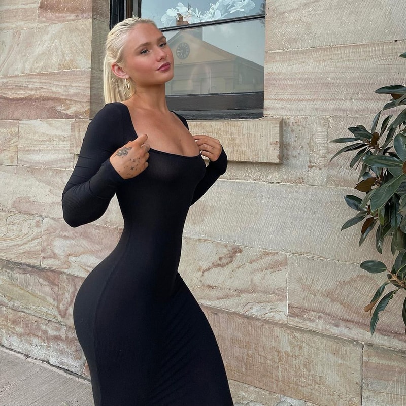 Elegant Dresses Female, Concise Tight Fishtail Skirt for Women