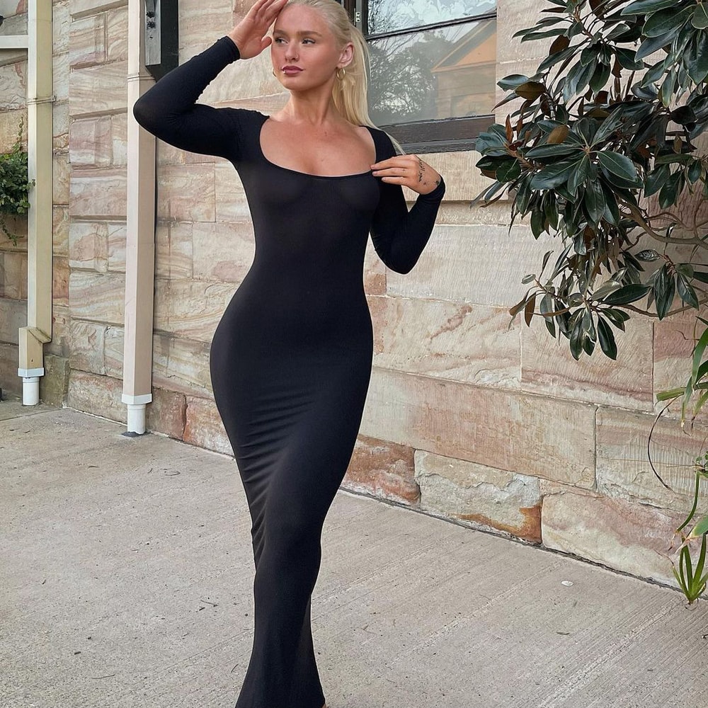 Elegant Dresses Female, Concise Tight Fishtail Skirt for Women