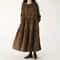 Casual Dresses Fashion Female Vestidos, Long Sleeve A-line Autumn Winter Corduroy Dress