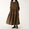 Casual Dresses Fashion Female Vestidos, Long Sleeve A-line Autumn Winter Corduroy Dress