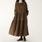 Casual Dresses Fashion Female Vestidos, Long Sleeve A-line Autumn Winter Corduroy Dress