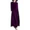 Autumn Spring Elegant Long Sleeve Velvet Dress, Slimming Tummy Covering, Puffy Collar, Princess Sleeve