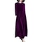 Autumn Spring Elegant Long Sleeve Velvet Dress, Slimming Tummy Covering, Puffy Collar, Princess Sleeve