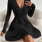 Short Bag Hip Little Black Dress, Sheath Dress Waist Slimming Inside for a Sleek Look