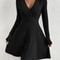 Short Bag Hip Little Black Dress, Sheath Dress Waist Slimming Inside for a Sleek Look