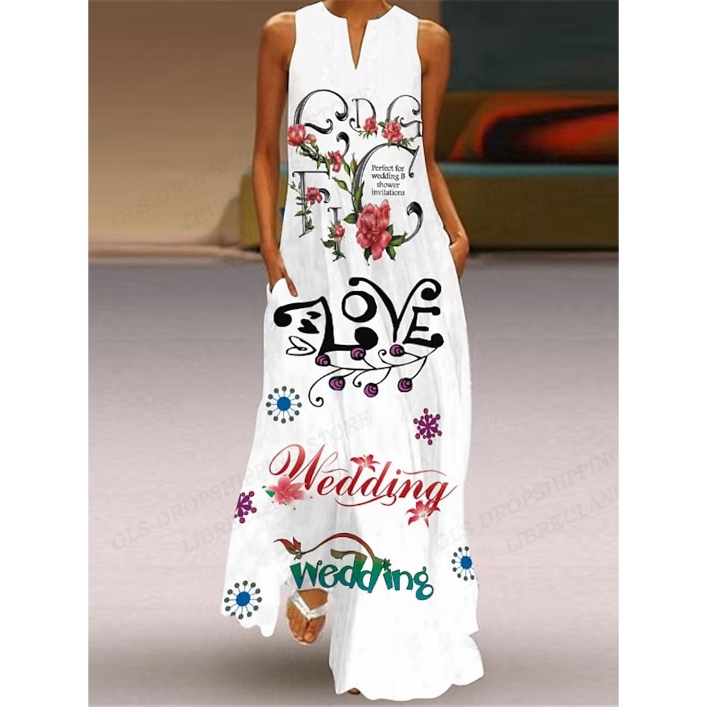 Christian Jesus Dress Women Fashion Casual Maxi Long Party Evening Dresses Letter Print Sundress Lu 4