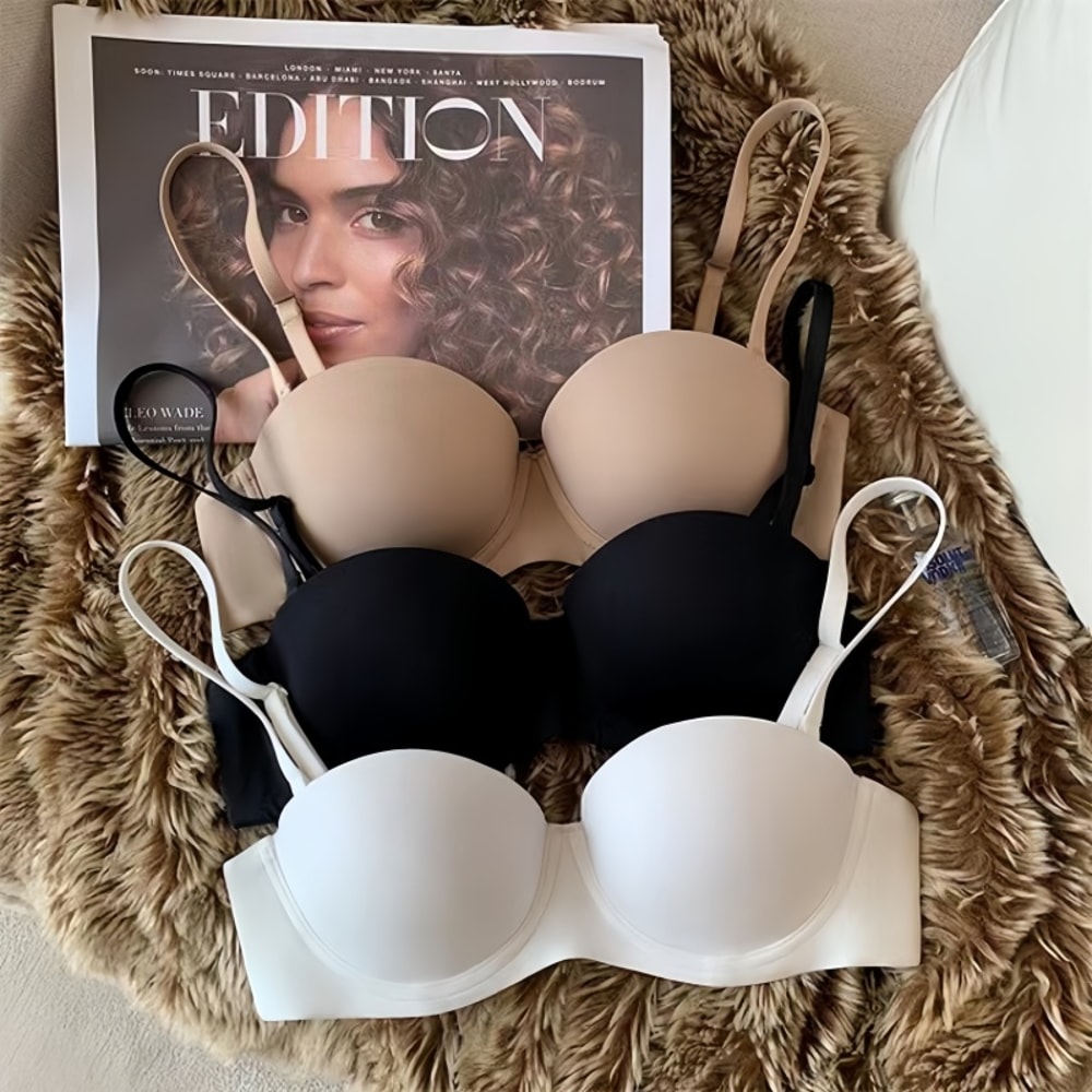 CloudLift Seamless Push Up Bra for Women Wireless Padded Comfort Lingerie
