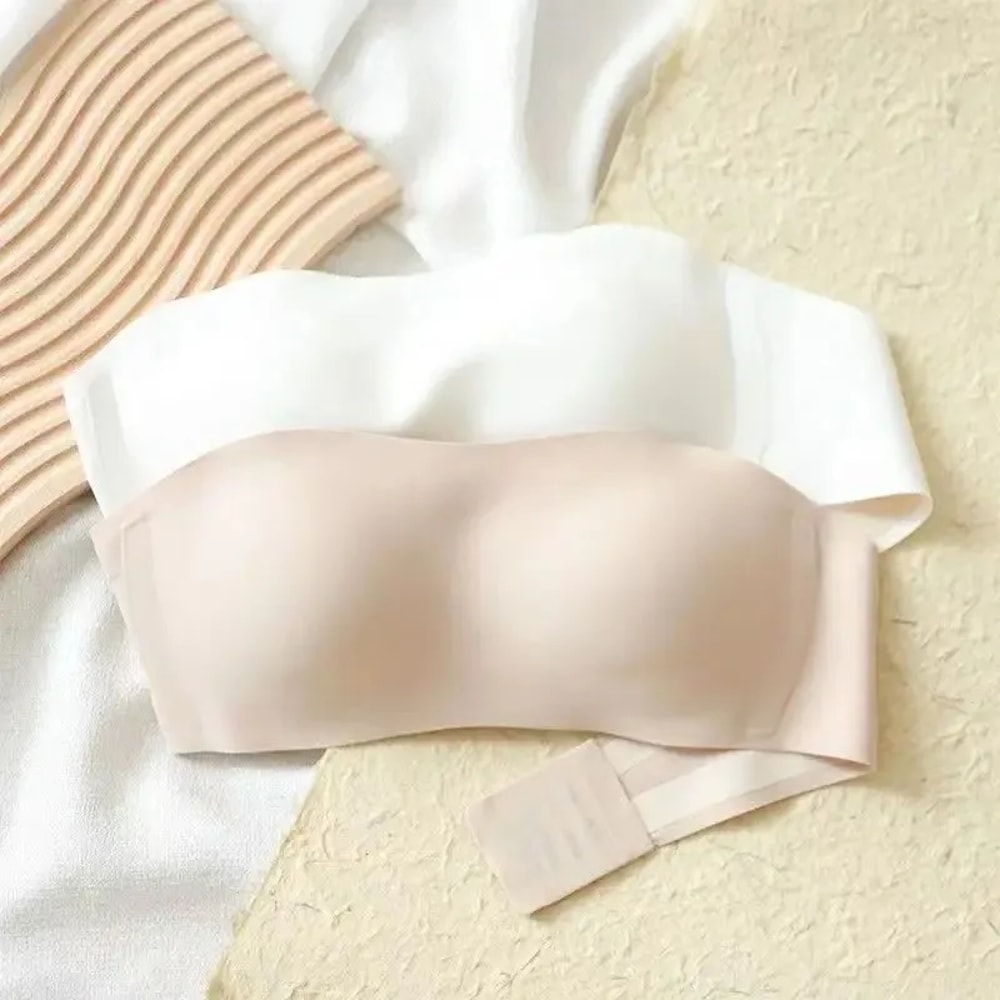 Invisible Lift Seamless Strapless Bra For Women Non Slip Wireless Bandeau Bralette 1