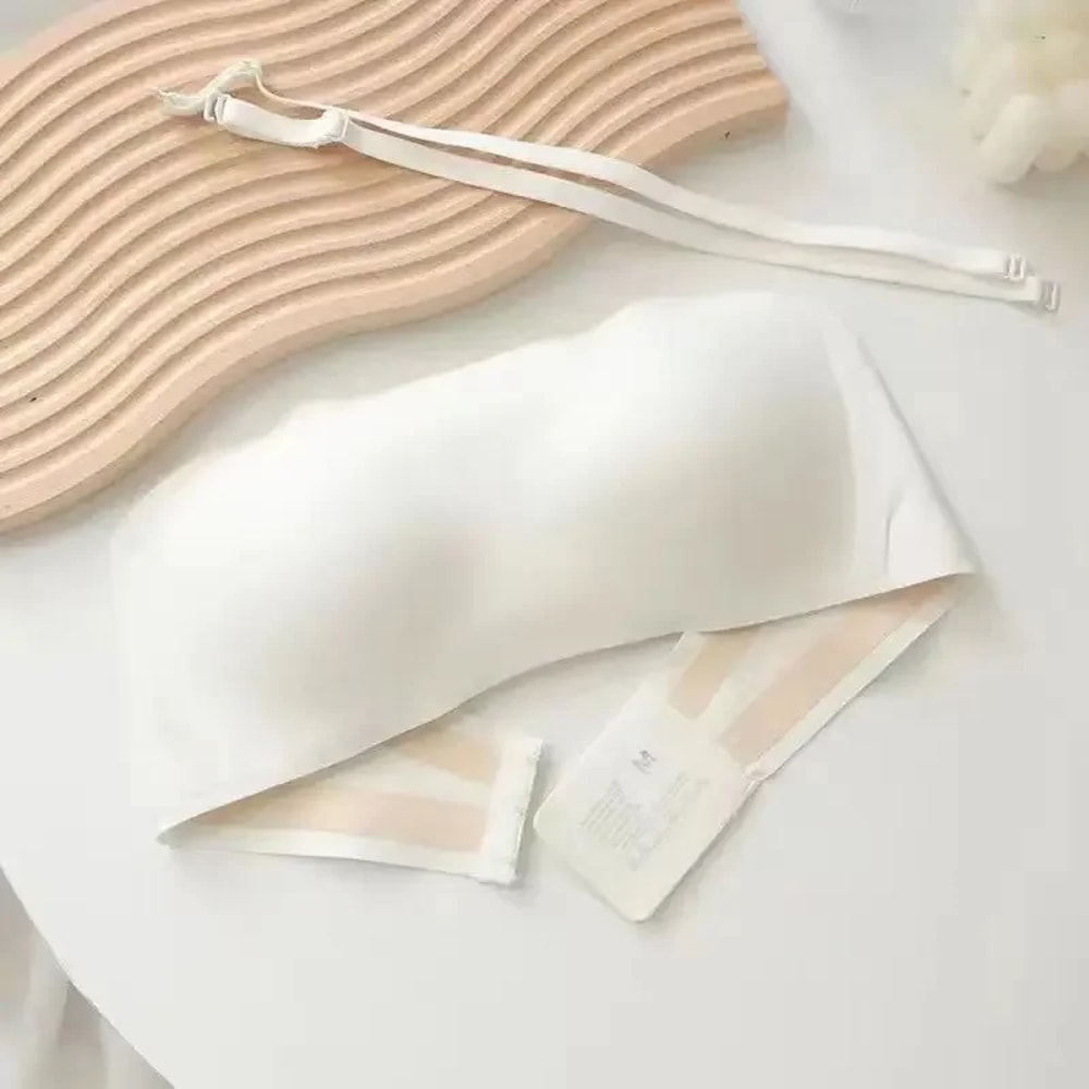 Invisible Lift Seamless Strapless Bra For Women Non Slip Wireless Bandeau Bralette 6