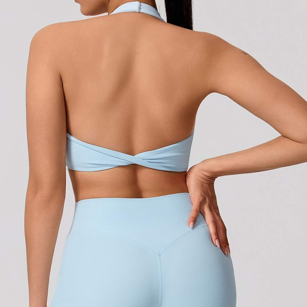 FlexLift Backless Sports Bra For Women Breathable Push Up Yoga And Workout Top 1
