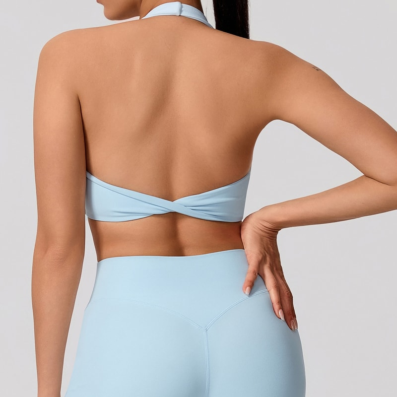 FlexLift Backless Sports Bra For Women Breathable Push Up Yoga And Workout Top 1