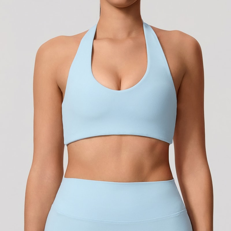FlexLift Backless Sports Bra For Women Breathable Push Up Yoga And Workout Top 7