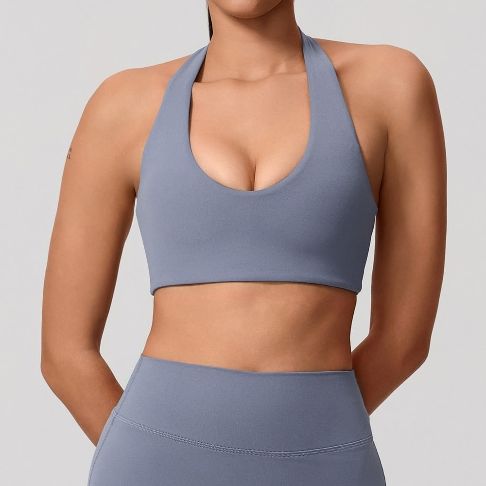 FlexLift Backless Sports Bra For Women Breathable Push Up Yoga And Workout Top 4