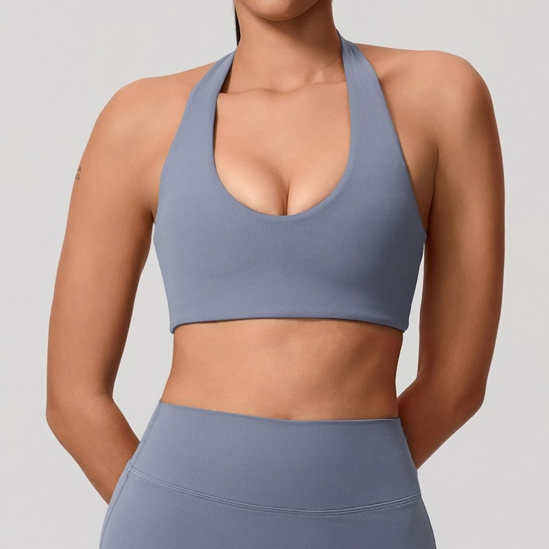 FlexLift Backless Sports Bra For Women Breathable Push Up Yoga And Workout Top 4