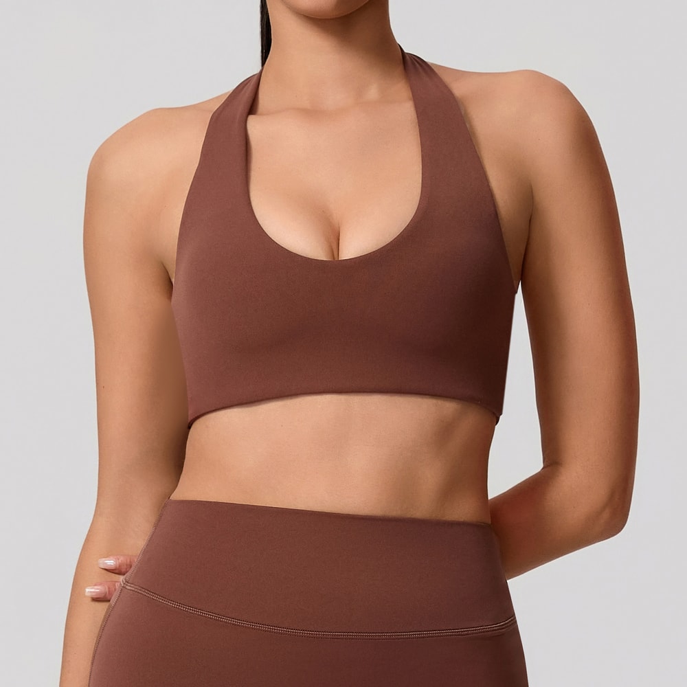 FlexLift Backless Sports Bra For Women Breathable Push Up Yoga And Workout Top 8