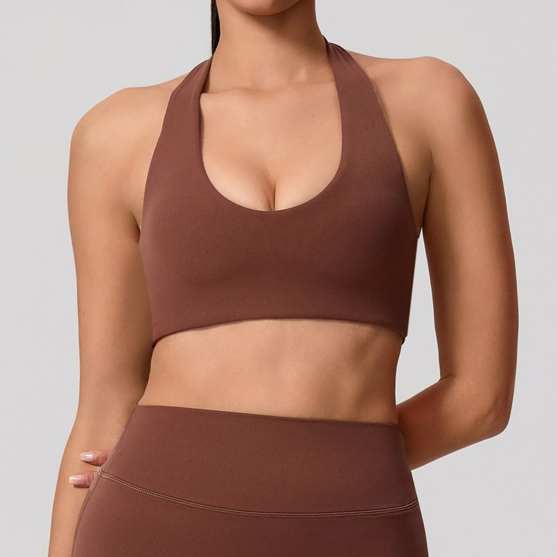 FlexLift Backless Sports Bra For Women Breathable Push Up Yoga And Workout Top 8