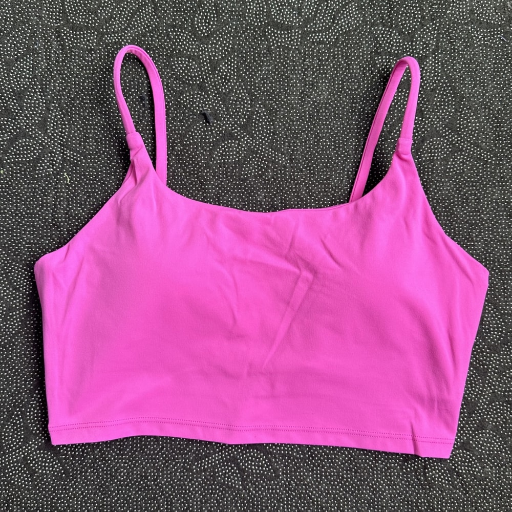 SoftFlex Padded Yoga Sports Bra For Women Lightweight Workout Bra With Spaghetti Straps 6