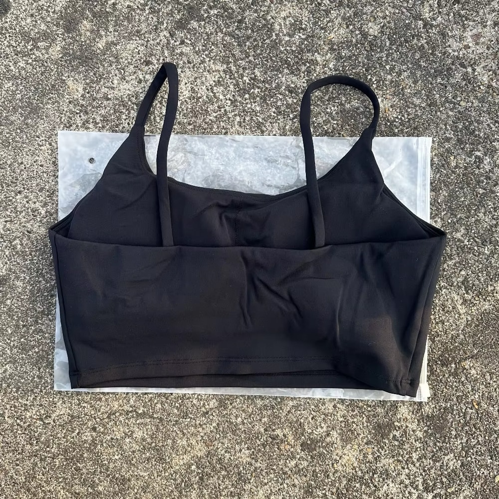 SoftFlex Padded Yoga Sports Bra For Women Lightweight Workout Bra With Spaghetti Straps 9