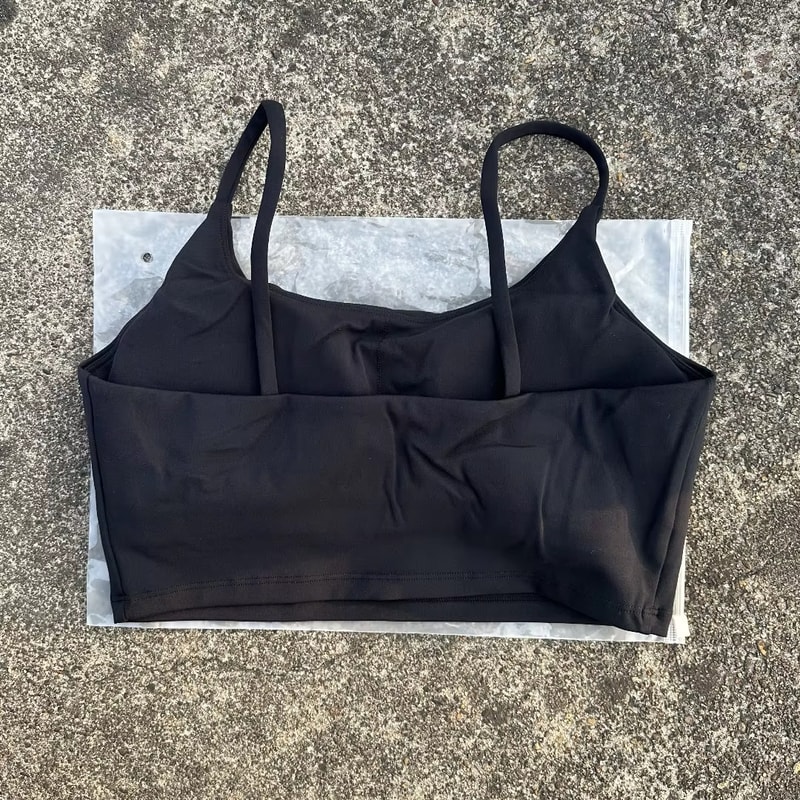 SoftFlex Padded Yoga Sports Bra For Women Lightweight Workout Bra With Spaghetti Straps 9