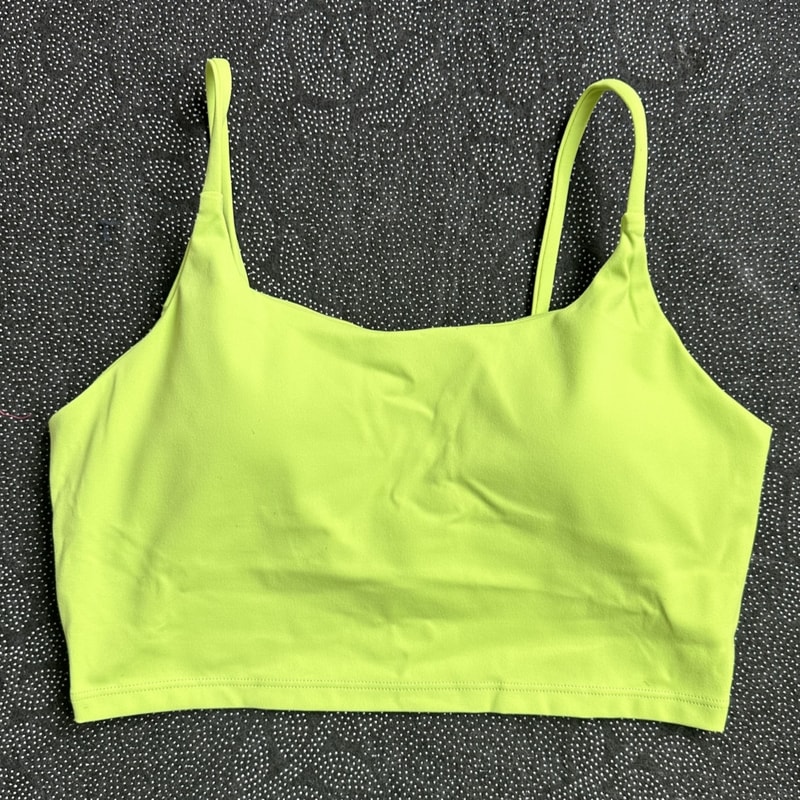 SoftFlex Padded Yoga Sports Bra For Women Lightweight Workout Bra With Spaghetti Straps 11