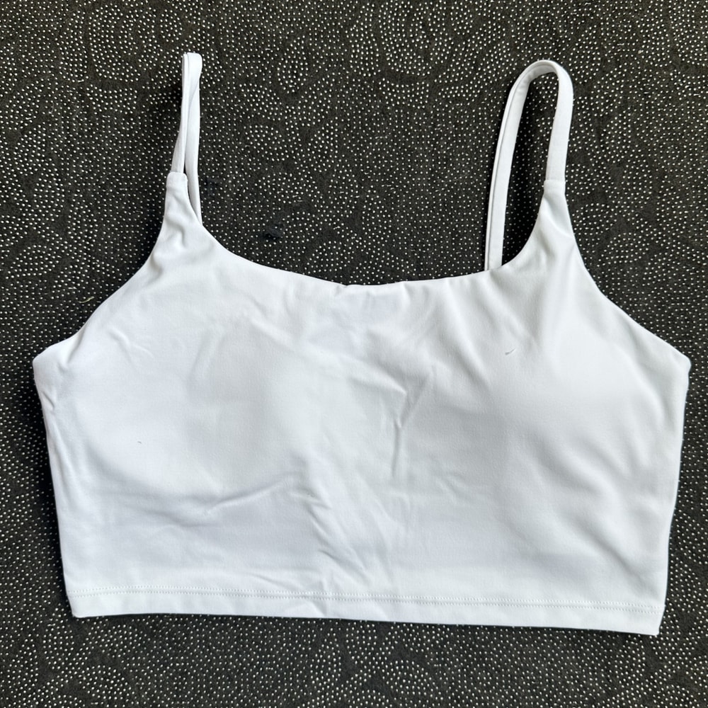 SoftFlex Padded Yoga Sports Bra For Women Lightweight Workout Bra With Spaghetti Straps 14