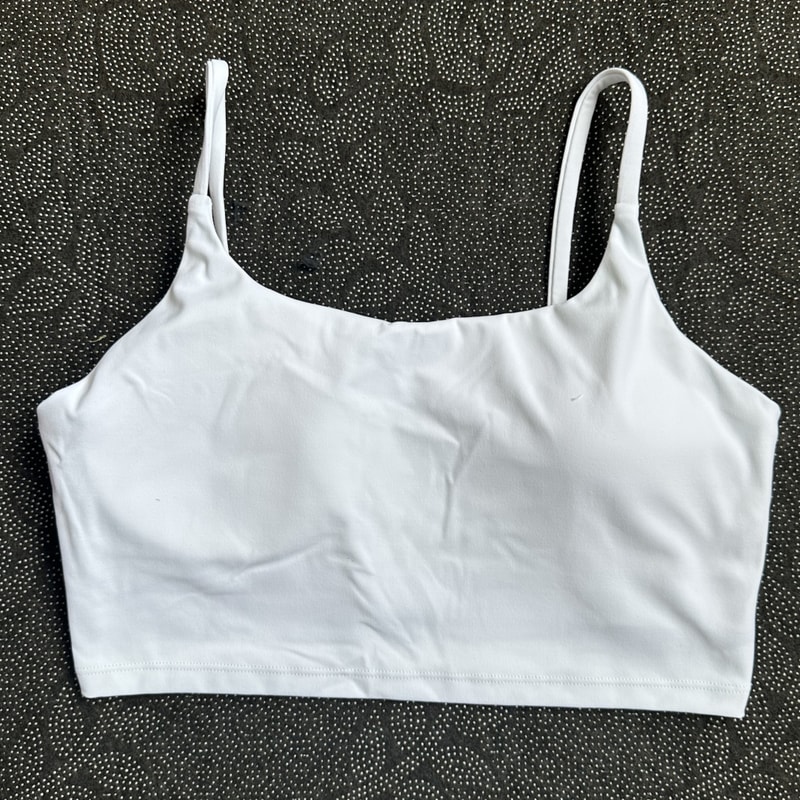SoftFlex Padded Yoga Sports Bra For Women Lightweight Workout Bra With Spaghetti Straps 14