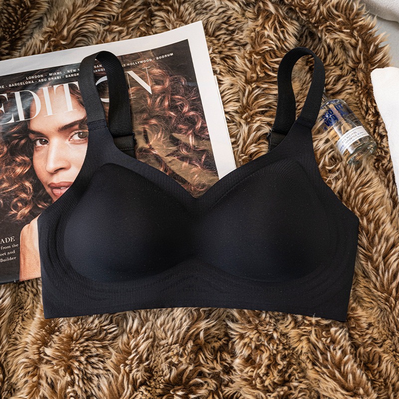ComfortLift Seamless Wireless Push Up Bra for Women Full Coverage Plus Size Support