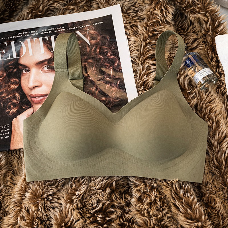 ComfortLift Seamless Wireless Push Up Bra for Women Full Coverage Plus Size Support