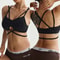 FlexCurve Leopard Seamless Sports Bra for Women Cross Back Yoga Workout Crop Top