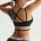 FlexCurve Leopard Seamless Sports Bra for Women Cross Back Yoga Workout Crop Top