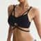 FlexCurve Leopard Seamless Sports Bra for Women Cross Back Yoga Workout Crop Top