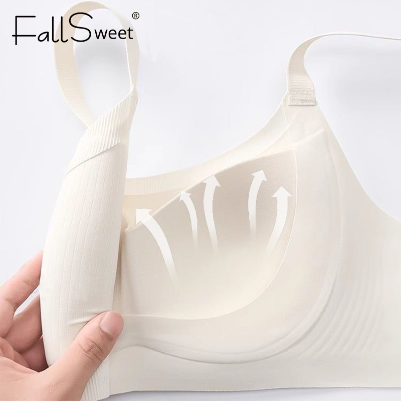 FallSweet Seamless Wireless Push Up Bra For Women Soft Full Coverage Comfort Bralette 2