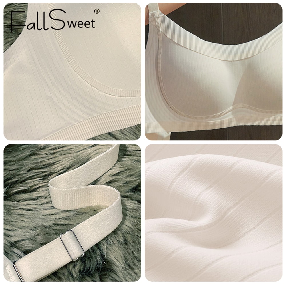 FallSweet Seamless Wireless Push Up Bra For Women Soft Full Coverage Comfort Bralette 3