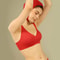 Seamless Wireless Push Up Bra for Women Soft Lift V Neck Bralette