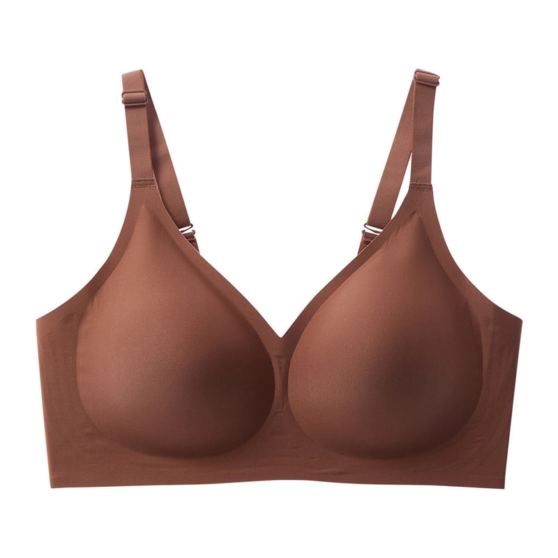 ComfortLift Deep V Wireless Bra Seamless Push Up TShirt Bra With Adjustable Straps 8