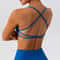 FlexCurve Cross Back Sports Bra For Women Yoga And Workout Support 1