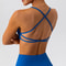 FlexCurve Cross Back Sports Bra For Women Yoga And Workout Support 1