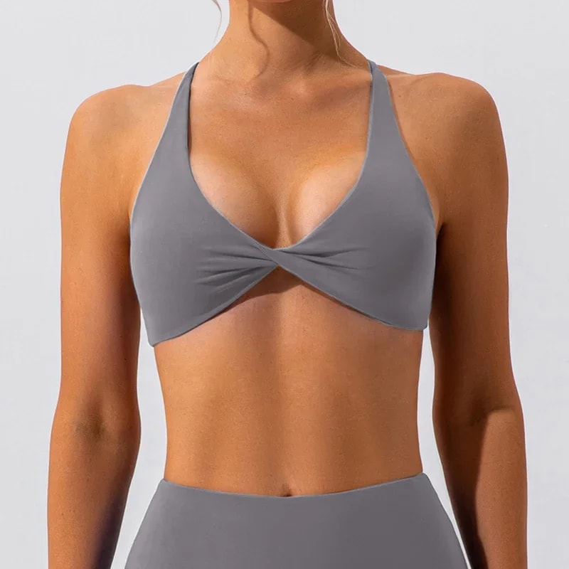 FlexCurve Cross Back Sports Bra For Women Yoga And Workout Support 3