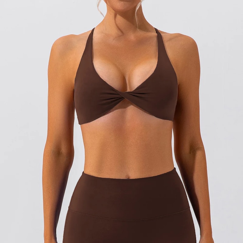 FlexCurve Cross Back Sports Bra For Women Yoga And Workout Support 8