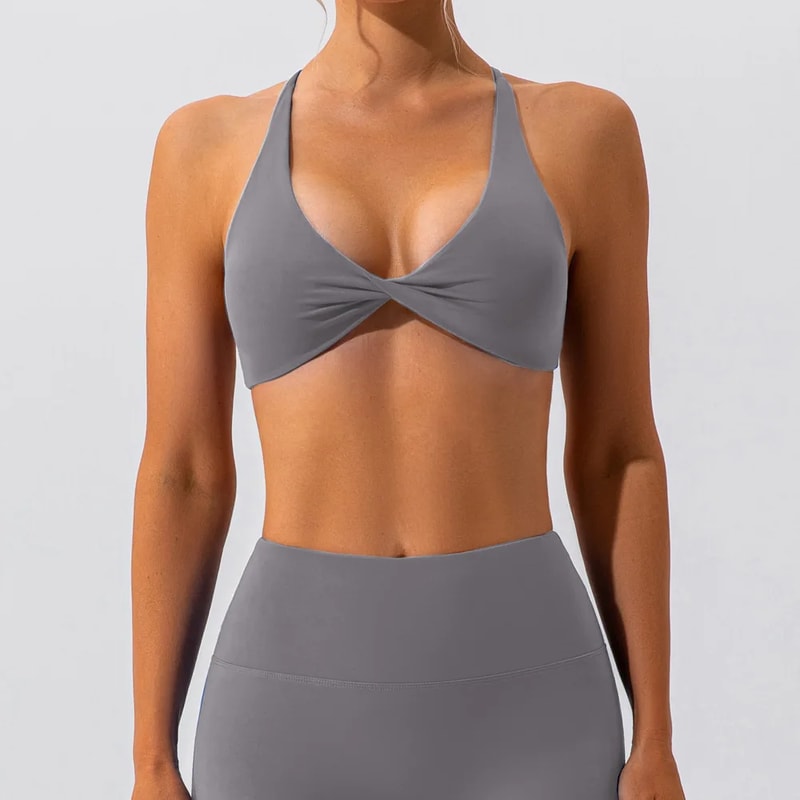 FlexCurve Cross Back Sports Bra For Women Yoga And Workout Support 11