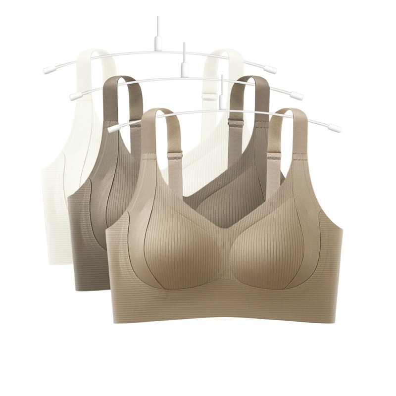 Seamless Push Up Comfort Bra for Women Plus Size Wireless Support Bralette