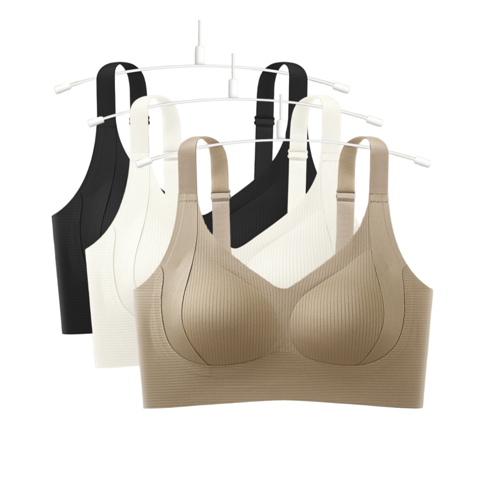 Seamless Push Up Comfort Bra for Women Plus Size Wireless Support Bralette
