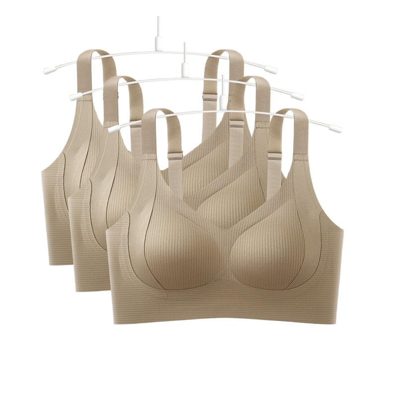 Seamless Push Up Comfort Bra for Women Plus Size Wireless Support Bralette