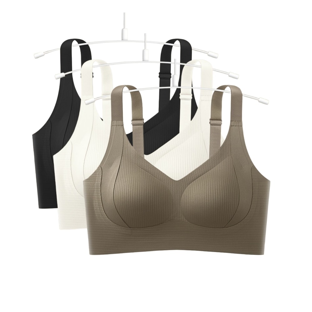 Seamless Push Up Comfort Bra for Women Plus Size Wireless Support Bralette