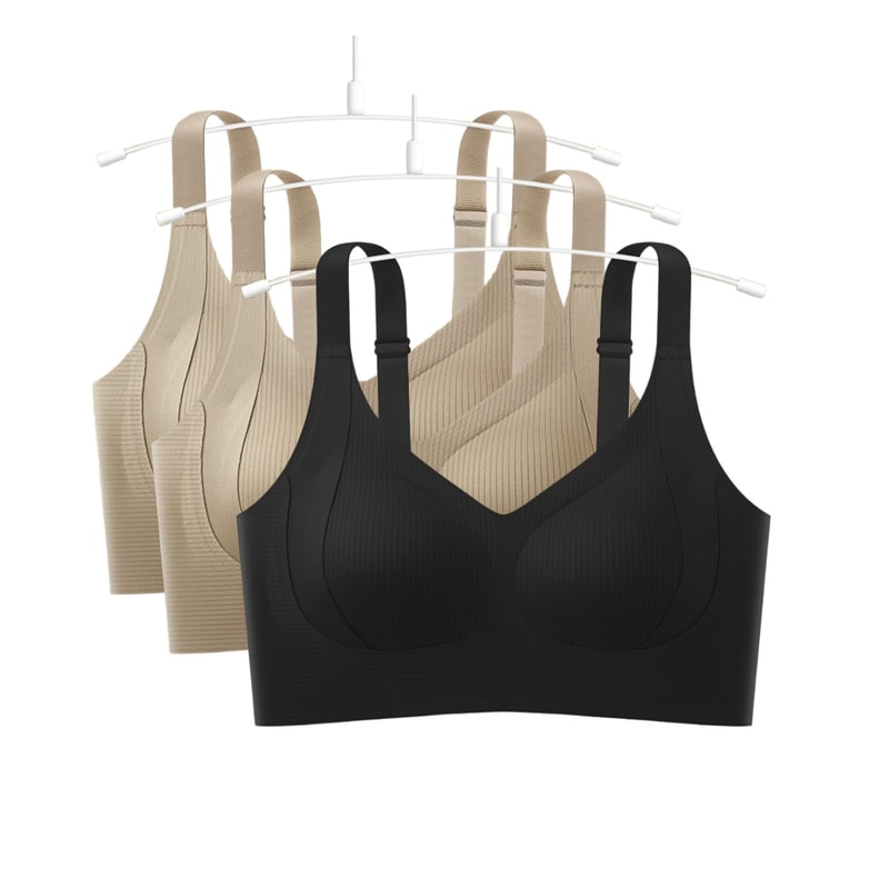 Seamless Push Up Comfort Bra for Women Plus Size Wireless Support Bralette